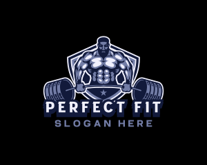 Fitness Weightlifter Trainer logo design