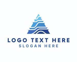 Ski - Startup Business Letter A logo design