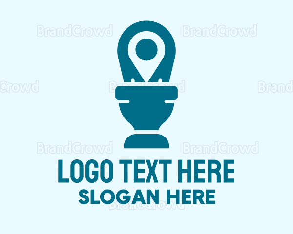 Toilet Location Pin Logo