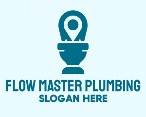 Plumbing - Toilet Plumbing Restroom logo design