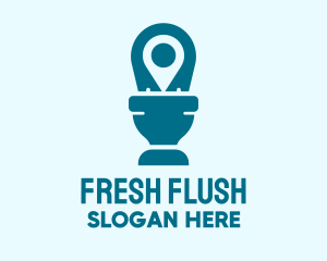 Toilet Plumbing Restroom logo design