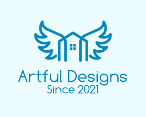 Blue Wing House  logo design