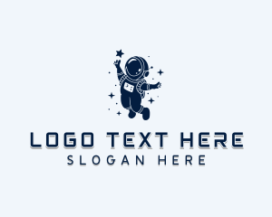 Outer Space - Astronaut Star Leader logo design