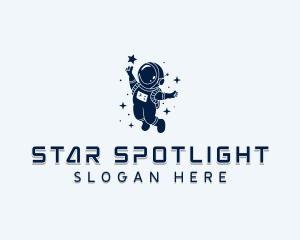 Astronaut Star Leader logo design