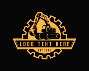 Mining - Excavator Machinery Builder logo design
