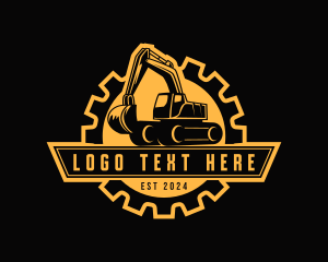 Excavator Machinery Builder Logo