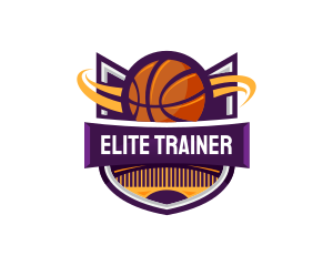 Basketball Sports Shield logo design