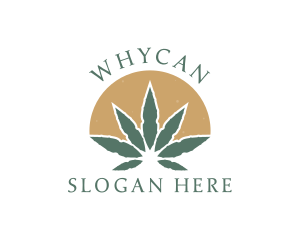 Environmental - Herbal Marijuana Leaf logo design