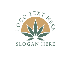 Leaf - Herbal Marijuana Leaf logo design