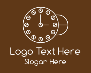 Coffee Bean Clock Logo