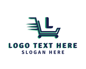Online Shopping - Express Cart Market logo design