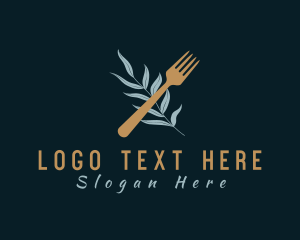 Salad - Fork Cuisine Resto logo design