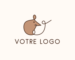 Hamster - Cute Rat Animal logo design