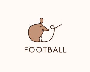 Vet - Cute Rat Animal logo design