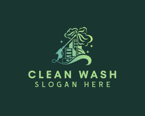 Building Pressure Washer Cleaning  logo design