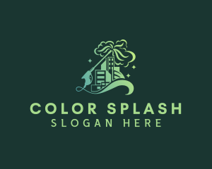 Building Pressure Washer Cleaning  logo design