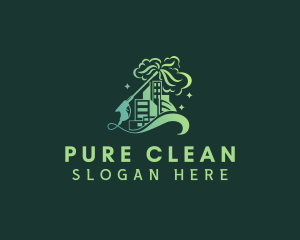 Building Pressure Washer Cleaning  logo design