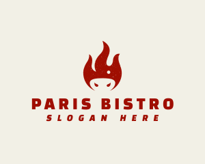 Pig Snout Fire logo design