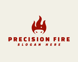 Pig Snout Fire logo design