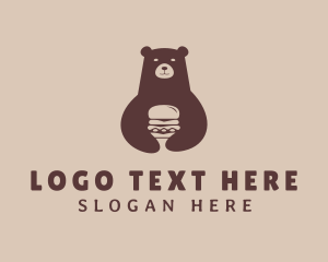 Brown Bear Hamburger Logo