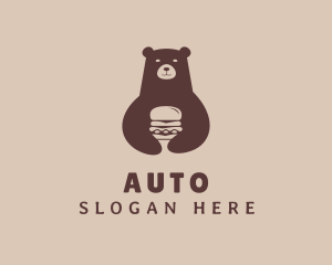 Brown Bear Hamburger Logo