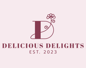 Daisy Boutique Letter D logo design