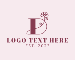 Letter D - Daisy Boutique Letter D logo design