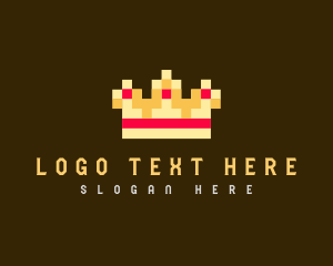 Pixelated Royal Crown Logo