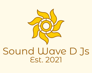 Morning - Summer Vacation Sun logo design