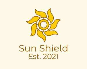 Sunscreen - Summer Vacation Sun logo design