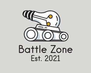 War - Bulb War Tank logo design