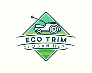 Lawn Grass Cutter logo design