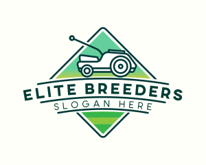 Lawn Grass Cutter logo design