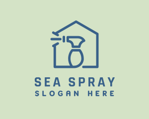 Housekeeper Spray Bottle logo design