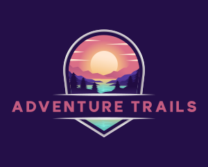 Travel Mountain Destination logo design