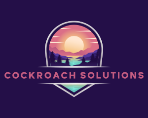 Travel Mountain Destination logo design