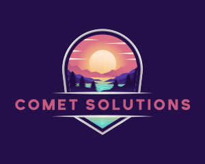 Travel Mountain Destination logo design