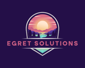 Travel Mountain Destination logo design