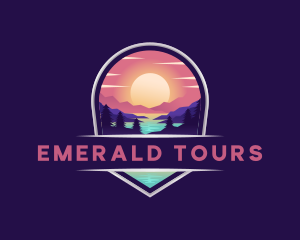 Travel Mountain Destination logo design