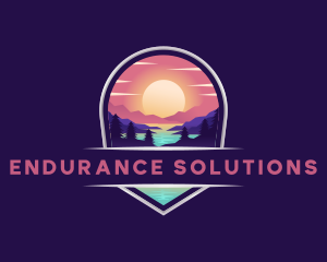 Travel Mountain Destination logo design