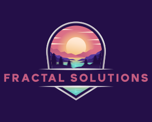 Travel Mountain Destination logo design