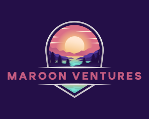 Travel Mountain Destination logo design