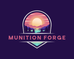 Travel Mountain Destination logo design