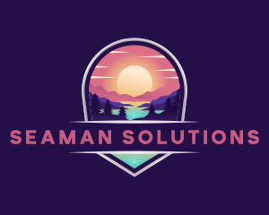 Travel Mountain Destination logo design