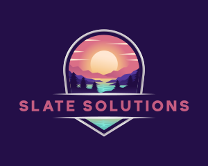 Travel Mountain Destination logo design