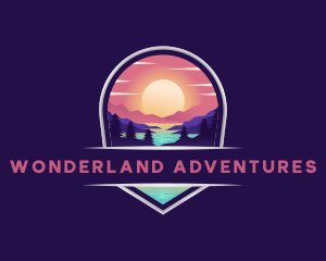 Travel Mountain Destination logo design