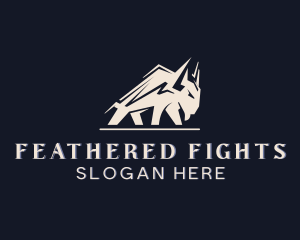 Bull Fighting Animal logo design