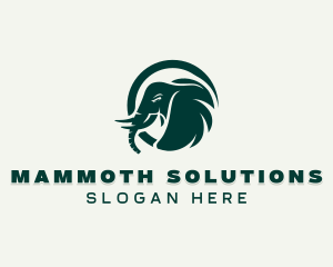 Mammoth - Wild Elephant logo design