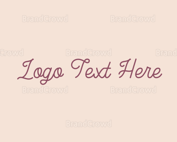 Cursive Feminine Business Logo