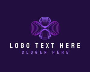 Abstract - Wave Tech Digital logo design